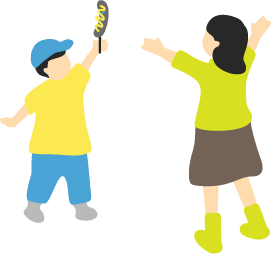 子供が遊ぶイラスト
